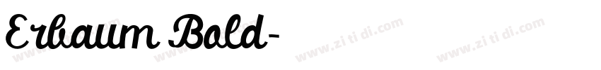 Erbaum Bold字体转换